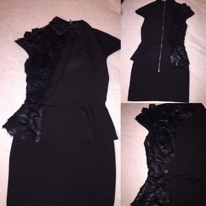 Black scale dress